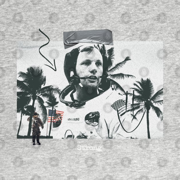 Neil Armstrong Space Vintage by portraiteam